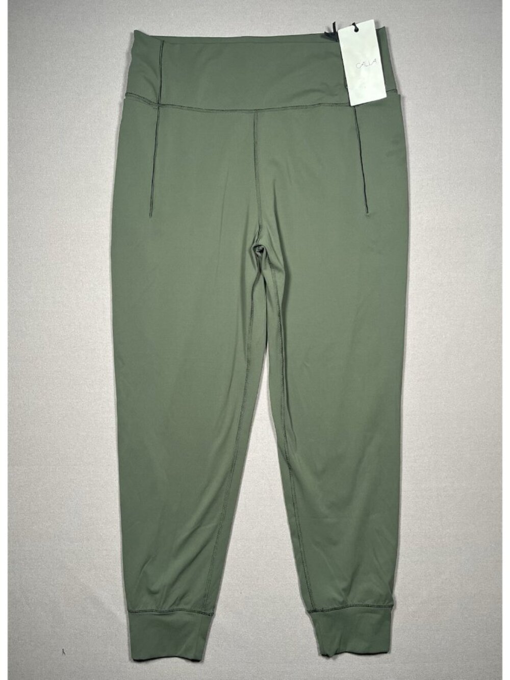 NWT Calia Lycra Ivy Green High Rise Athletic Jogger Pants - Women Size Large